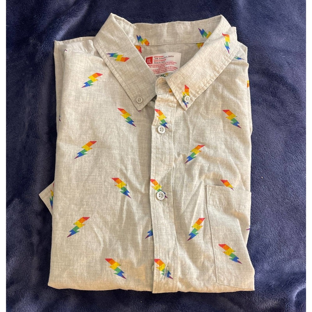 Rainbow Lightning Mens Shirt